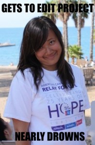 bad luck amy - nearly drowns